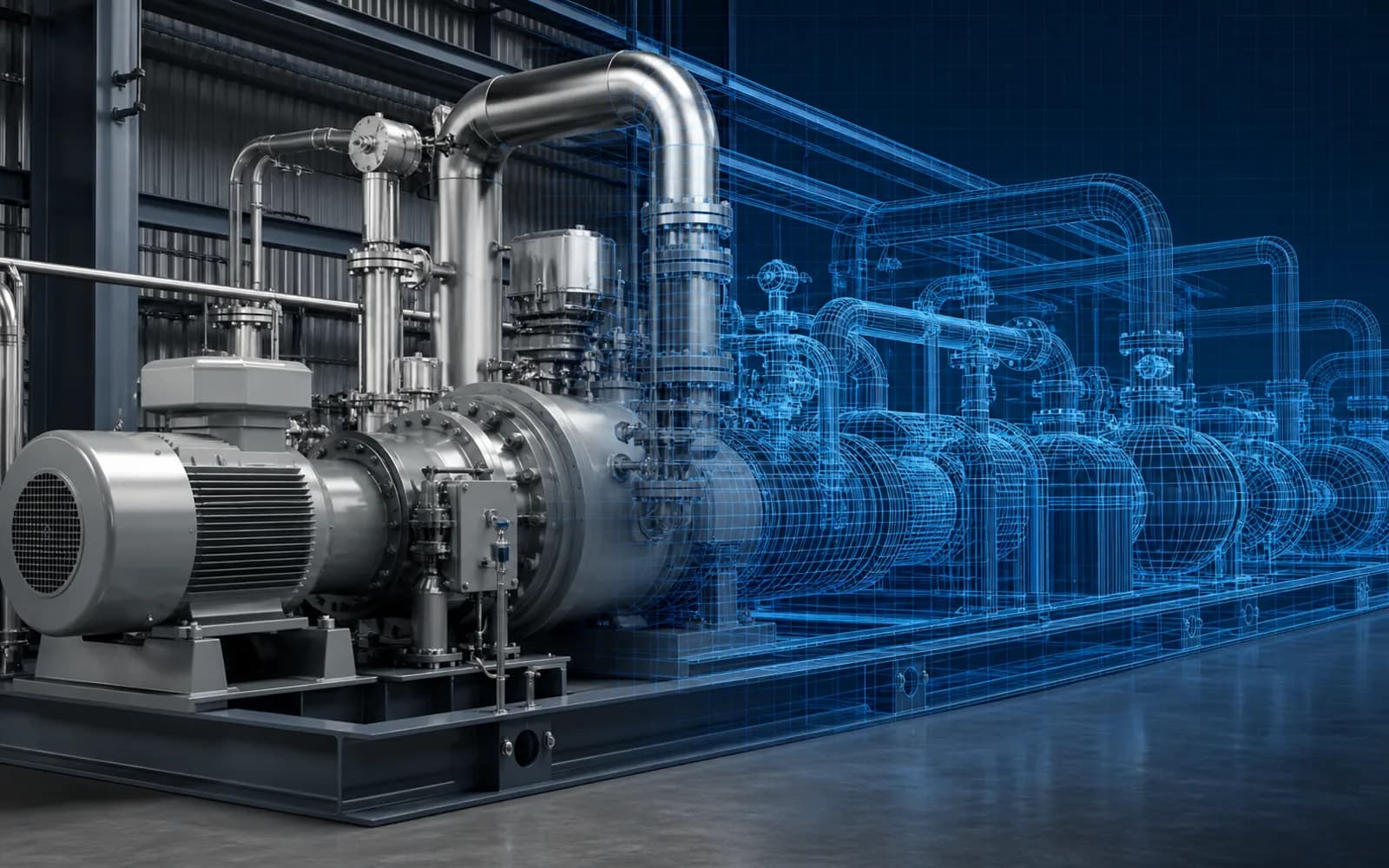 Conceptual asset layer visualization for industrial infrastructure
